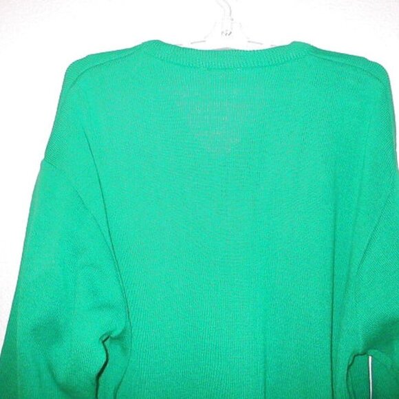 Vtg Blarney Woolen Mills Sweater Size XL Ireland Shamrock Kelly Green Knit NWT - Picture 9 of 10